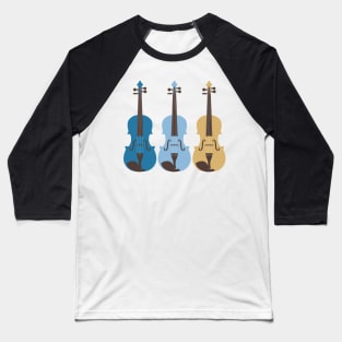 A Serenade of Strings in Blue and Gold Baseball T-Shirt